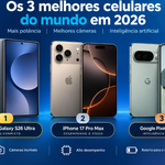 Os 3 melhores celulares do mundo em 2026: qual vale mais a pena?